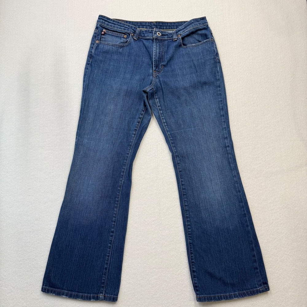 Vintage RL Polo Jeans Stretch Kelly Straight Leg Cowhide Patch Womens 12x30